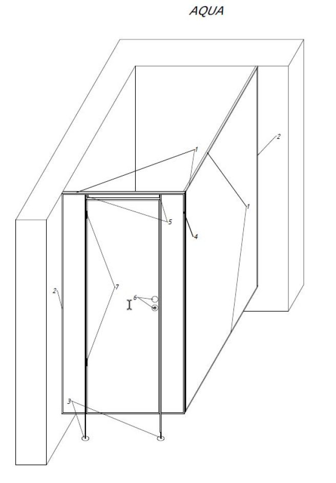 Сантехнические перегородки АКВА Белый