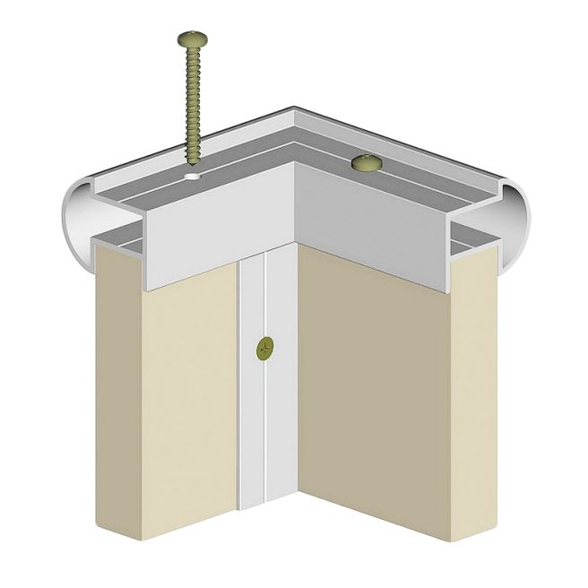 Профиль верхний для сантехнических перегородок
