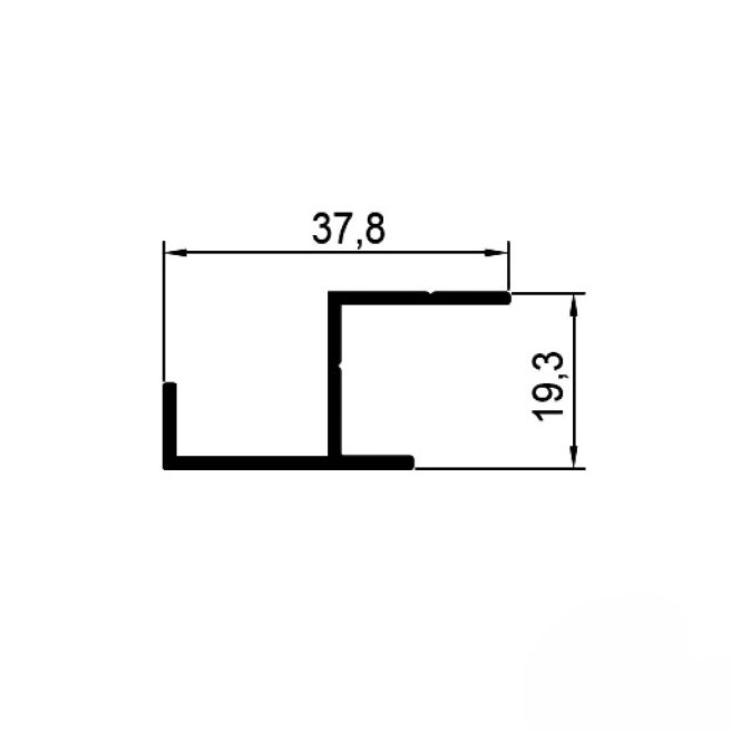 Профиль стыковочный для ЛДСП 16 мм