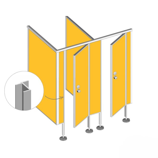 Профиль дверной для сантехнических перегородок