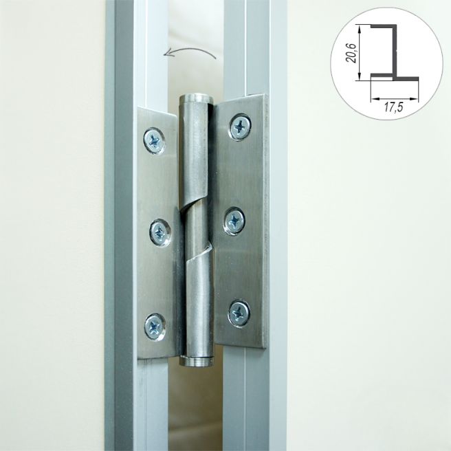 Профиль дверной для сантехнических перегородок