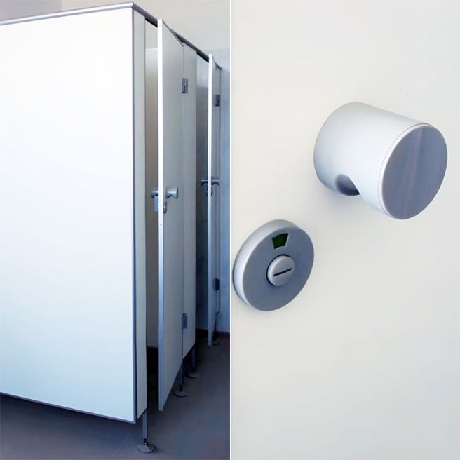 Ручка дверная пластиковая для сантехнической кабины